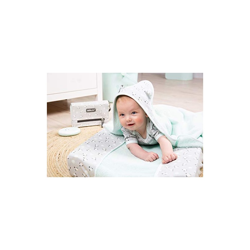 bébé-jou Lou-Lou 3010117 Hooded Towel 85 x 75 cm Green