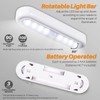 3 Pack 7” Motion Sensor Lights Indoor Battery Operated, Stick