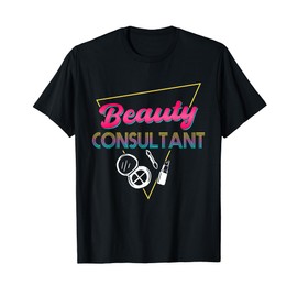 80s Retro Beauty Consultant Outfit Make Up Lover T-Shirt