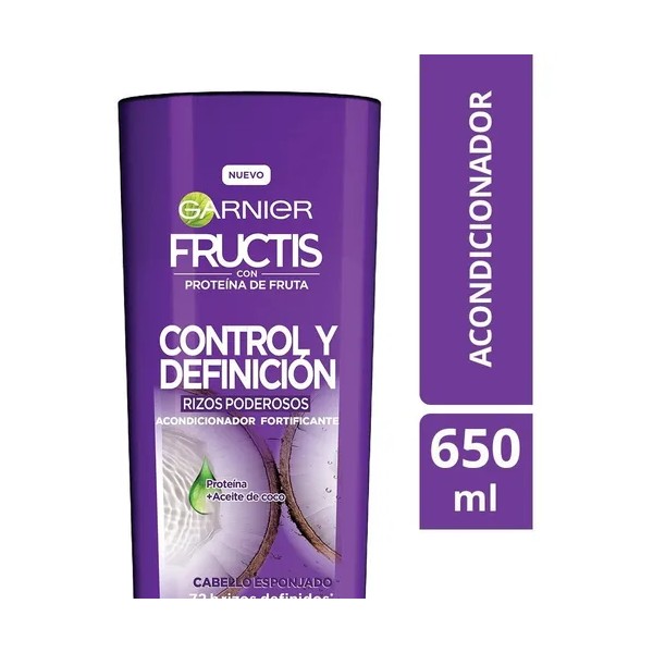 Acondicionador Garnier Fructis Control Y Definición De Rizos 650ml