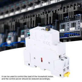 knitting machine Modular AC Domestic Contactor 2P25A, AC Contact Coil with Manual Control Function, Defined Use AC Contactor 230V 50/60Hz (2NC)