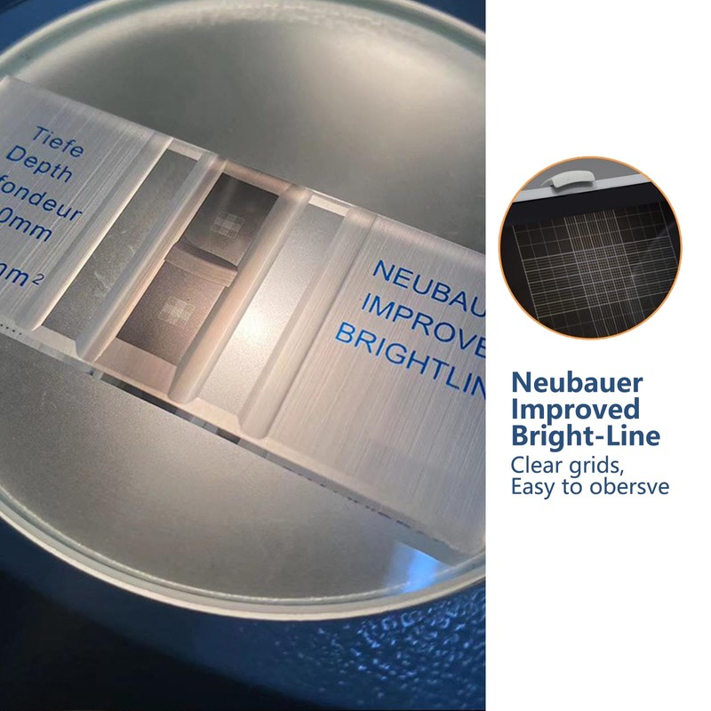 Estresen Cell Counting Chamber Neubauer Improved Hemocytometer for Counting Cells