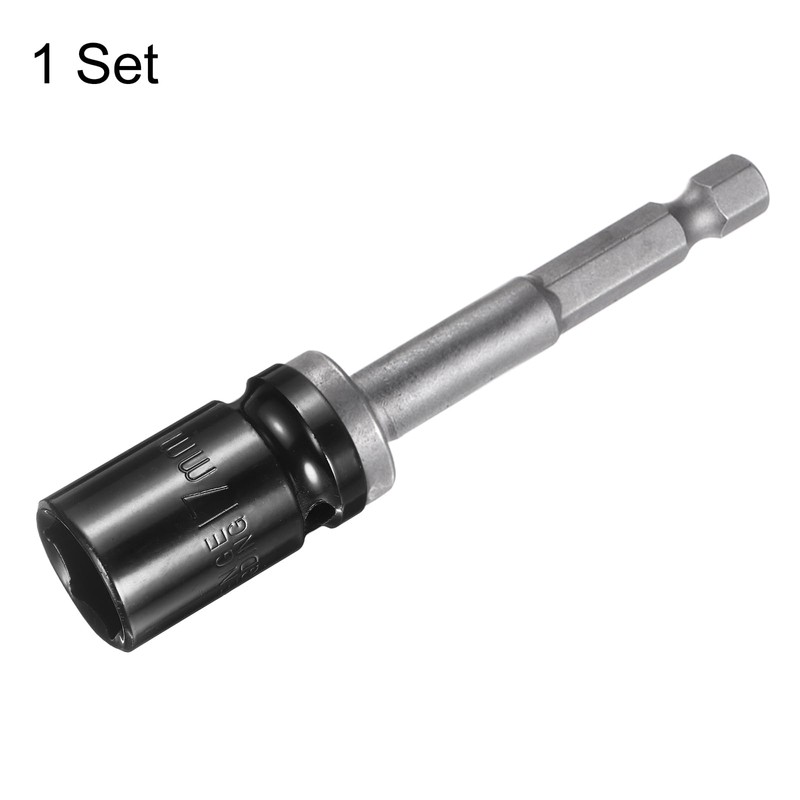 sourcing map Deep 6-Point Impact Socket 1/2" Drive 17mm Metric