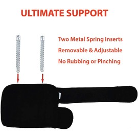 NeoAlly Dog Canine Front Leg Compression Braces Super Supportive with Metal Spring Strips to Stabilize Dog Front Leg Wrist Carpal, Prevents Leg Injuries & Sprains (L/XL Pair)