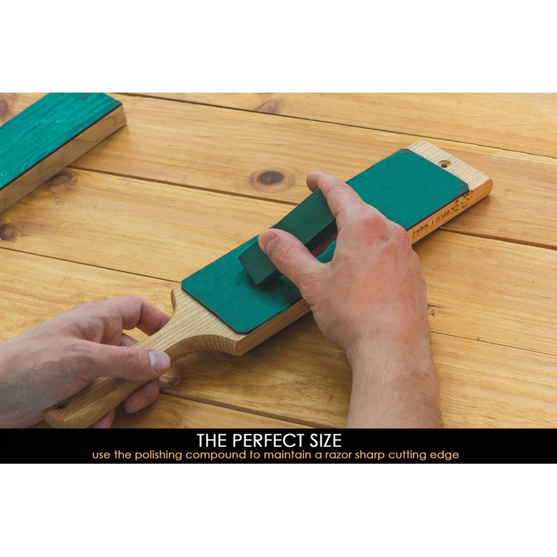 BeaverCraft Stropping Compound - Fine Green Polishing Compound Kit 2