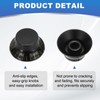 sourcing map 4pcs Black Guitar Effect Pedal Knob, 1/2" Plastic