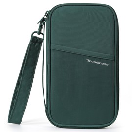 SEPWIK Travel Passport Wallet RFID Family Passport Holder with Hand Strap, Waterproof Travel Document Organizer for Credit Card, Boarding Pass, ID, Money, Flight Tickets Scandihome Series