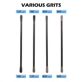 SCOTTCHEN Sanding Sticks Matchsticks Fine Detailing Sanding Grits 120/180 and 400/800-10 Pack