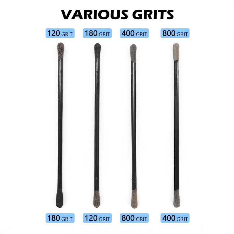 SCOTTCHEN Sanding Sticks Matchsticks Fine Detailing Sanding Grits 120/180 and