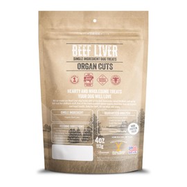 Yellowstone Limited Ingredient Dog Treats Beef Liver - Healthy Dog Treats Made in USA - Air Dried Beef Collagen Dog Jerky Treats - Crunchy & Chewy Dog Treats - Beef Dog Treats Jerky - 4 oz