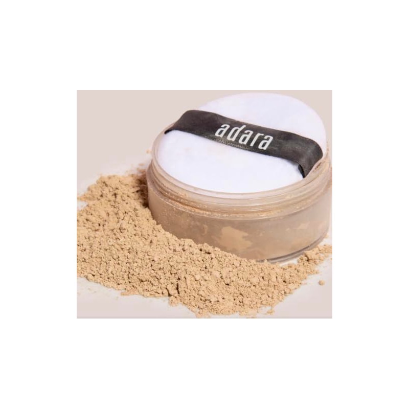 Polvo Fijador Adara Traslucido con color (Light beige, 18g)