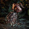Smart Metal Scroll Dog Solar Garden Light