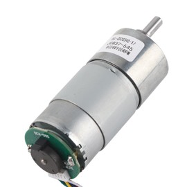 Large Torsion Gear Motor Encoder 12/24V Speed Reduction Motor for Smart Devices and Monitors (24V, Speed 100)