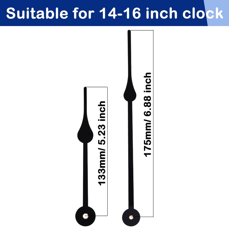 DEEWISH 12888 DIY Quartz Wall Clock Movement Set, Silent Mechanism