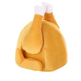 Novelty Christmas Hat Funny Xmas Hat Turkey Hat Costume Christmas Reindeer Hat Secret Santa Hat Christmas Party Headwear Christmas Fancy Dress Accessories Crazy Wacky Hat Gifts for Thanksgiving Xmas