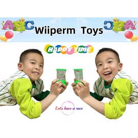 Wiiperm Wiiperm 2 Pieces Water Handheld Games for Kids Fish Ring Toss & Basketball Retro Mini Orange Toy Water Ring Toss Handheld Game Car Travel Toy Games Console Pocket Games for Kids Holiday Present