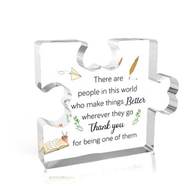 Thank You Teacher Gifts for Women,End of Year Teacher Gifts,Teachers Gifts for Women,Teacher Assistant Gifts,Teacher Presents,Teacher Leaving Gifts,Teacher Appreciation Retirement Gifts,Acrylic Block