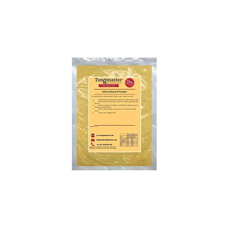 Yellow Mustard Powder - Spice - Seasoning - 500g