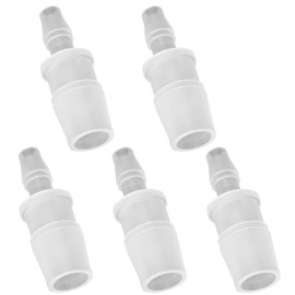 Bonsicoky 5Pcs Plastic Hose Barb Reducer Fitting, 1/2" to 1/4" Hose Barb Union Adapter Connector Pipe Hose Fitting