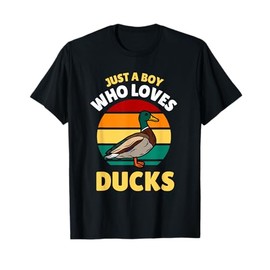 Just A Boy Who Loves Ducks Funny Duck Kids Toddler 5T 4T 3T T-Shirt
