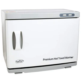 ForPro Professional Collection Premium Hot Towel Warmer, 23L Extra Large Capacity, Two Stainless Steel Racks, White