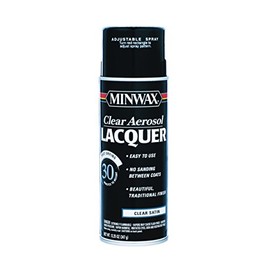 6-Pack of 12 oz Minwax 15210 Clear Lacquer Clear Aerosol Satin