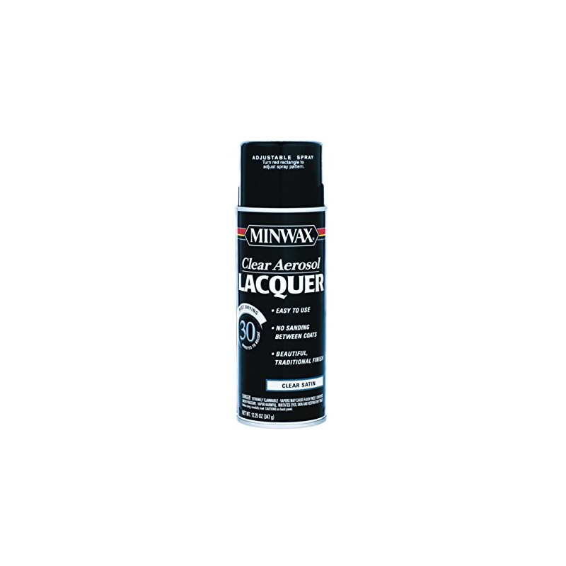 6-Pack of 12 oz Minwax 15210 Clear Lacquer Clear Aerosol