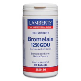 Lamberts Bromelain 1250 GDU – High Strength Proteolytic Enzyme – Vegan – 60 Tablets