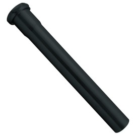 Westbrass A423-62 1-1/2" x 12" Slip Joint Extension Tube, Matte Black