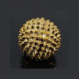 Golden Magnetic Hand Acupressure Device Palm Acupressure Ball 3ea