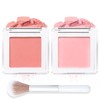 Blushers for Cheeks Make Up, 2PCS Pink Blush Palette Set,