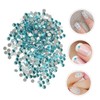 TEHAUX 2880Pcs Flat Back Glass Rhinestones for Nail Art Vibrant