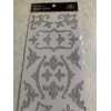 GLITZ & GLITTER 3D 2-SIDED STICKERS SILVER GLITTER DESIGNS MULTI-DESIGNS