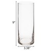Hobby Lobby Glass Cylinder Vase, 9 Inches Tall, Textured Bottom,
