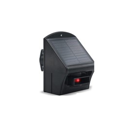 IGREEN Solar Wireless Driveway Alarm, Weather Resistant Outdoor Motion Sensor Alarm, Weatherproof Outside Wireless Driveway Sensor with Rechargeable Battery (Only Sensor), Black