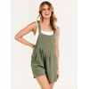 ANRABESS Women's Summer Casual Rompers Bib Short Overalls Loose Linen