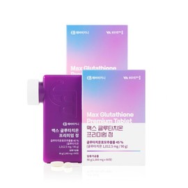 Max Glutathione Premium Tablets, 2 boxes (180 tablets), 6-month supply / 맥스 글루타치온 프리미엄 정 2박스 180정 6개월분