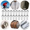 20pcs Black U Shape Zipper Pulls, Universal Replacement Cord for