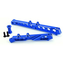 Aluminum Alloy Front & Rear Chassis Support Bracket Upgrade Parts for Arrma 1/7 Felony 6S BLX, Infraction 6S BLX, Limitless Roller,Replace #ARA320511 (Blue)