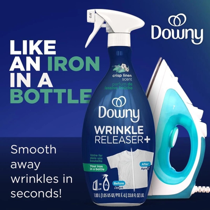 Downy Wrinkle Releaser Spray, All In One Formula, Removes Wrinkles,