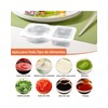 10 Piezas Snack Containers, Double Compartment Condiment Container, Mini Contenedor