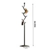 ZEYEXE Tree-shaped coat rack,Coat Tree Freestanding with 8 Hooks and
