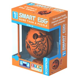 Smart Egg Scorpion: 3D Maze Puzzle and Educational Toy for Kids, Level 10 in a Brain Teaser Series - Challenge and Fun in Solving the Labyrinth inside The Egg