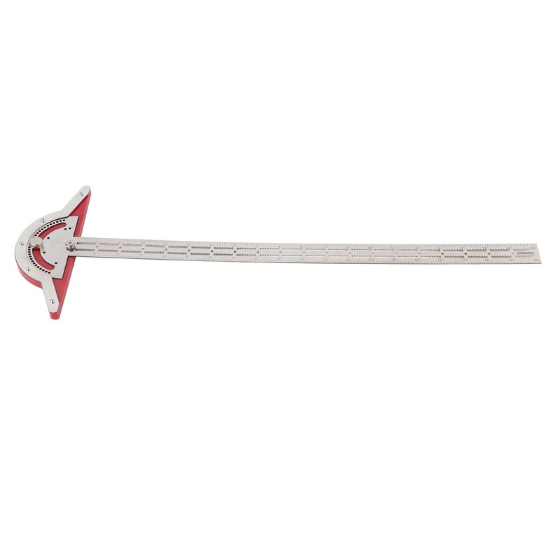 Edge Rule Protractor Aluminum Alloy T Square Woodworkers Edge Ruler