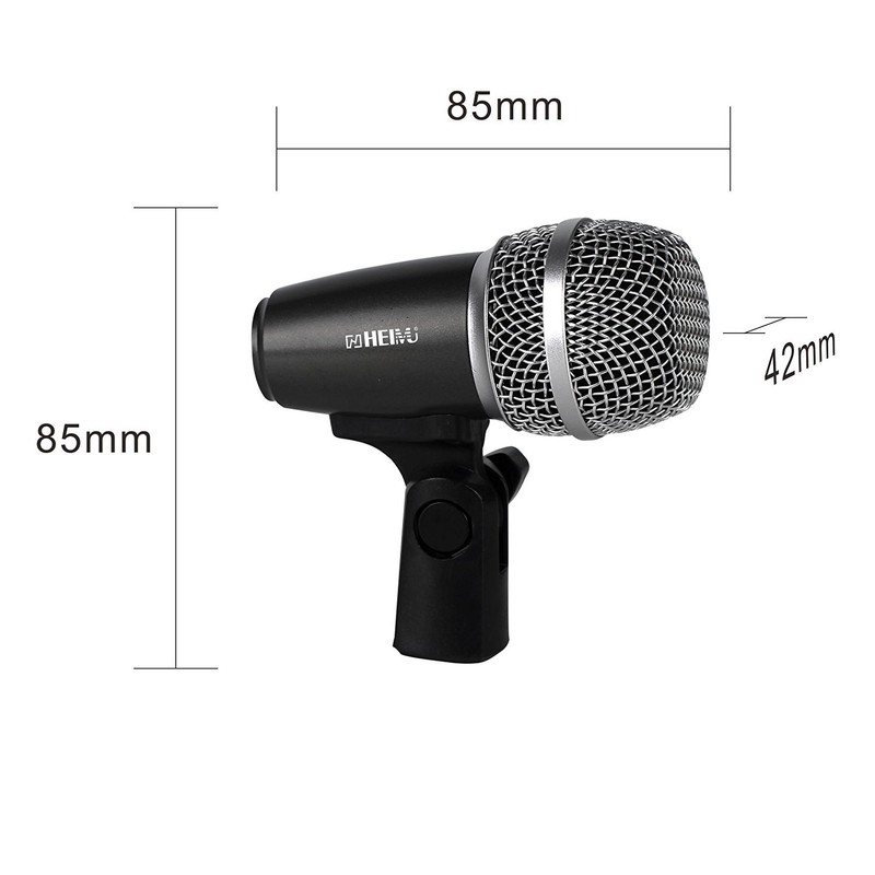 HEIMU Wired Microphone Kit for Drum and Other Musical Instruments