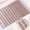 Kit de extensiones de pestañas naturales de Lanflower, marrón, en