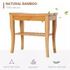 Unbranded Long Bamboo Shower Benches for Inside Shower 20" Wooden