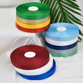 Satinband Weiß 15 mm Breit Schleifenband, 91 Meters Geschenkband Stoffband Satin Dekoband Seidenband zum Basteln, Geschenkverpackung, Kunsthandwerk, Geburtstag Hochzeit Taufe Weihnachten Dekoration