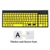 FONICER Full Size Large Print 2.4g Wireless Keyboard and Mouse