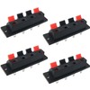 LRONG 4Pcs Jack Socket Spring Push Release Connector Speaker Terminal